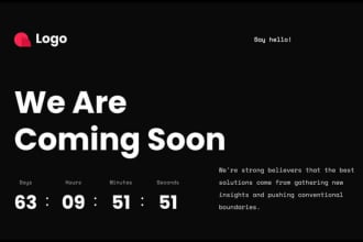 build a coming soon page, under construction page or countdown timer page