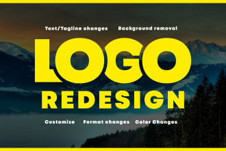 redraw, edit, convert to vector, revamp or redesign  logo