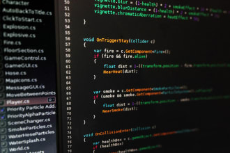 write unity scripts fix bugs for your unity game,  expert unity game development