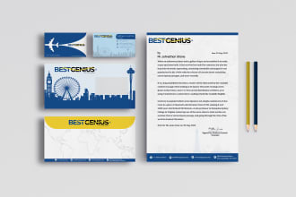 design attractive business card and stationery items