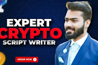 write crypto, nfts, finance youtube scripts for your channel