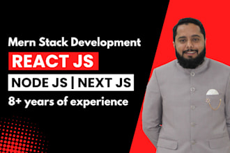 develop react, nodejs, nextjs or any mern stack web app
