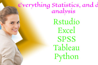 do data analysis using r, rstudio, python
