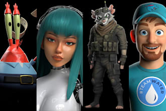 create a 3d character model