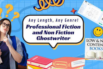 all category ghostwriting , fiction and nonfiction books
