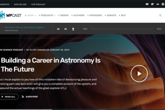 design music and podcast website with booking features
