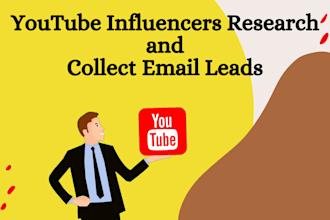 collect youtube leads with emails and social contact info