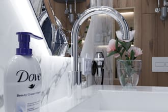 3d rendering mock up commercial product