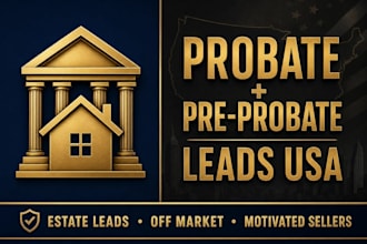 find probate pre probate leads USA real estate investors