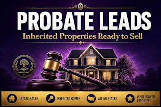 provide probate and inherited property leads for wholesalers USA