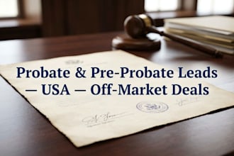 find probate pre probate property leads USA investors