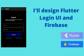 create flutter login screen UI with firebase auth