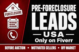 find pre foreclosure leads USA investors off market deals