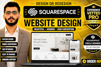 build squarespace website design, redesign squarespace, website development