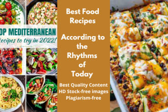 write amazing cooking recipes, food articles, and nutrition blogs
