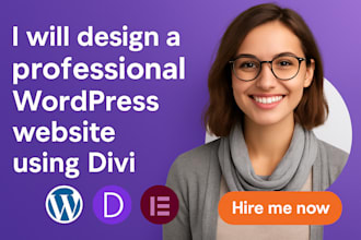 be your divi expert, design and develop wordpress website in divi