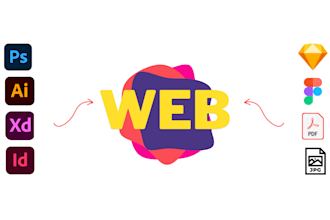convert psd to html, xd to html, figma to html, sketch to html css