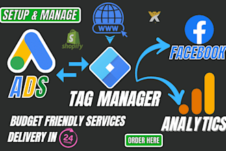setup google analytics 4, GTM, enhanced ecommerce tracking, conversion tracking