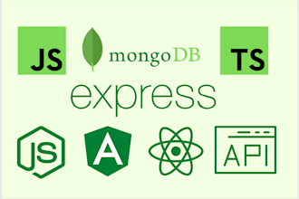 build rest api in node js, express js, angular, and react js