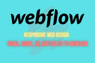 fix or make a beautiful webflow responsive website