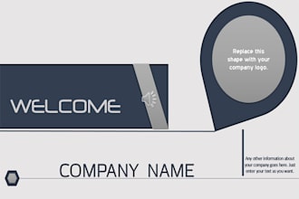 give a Professional Business Presentation template