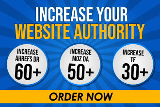 increase domain rating DR 50 , increase tf 30 increase da 50