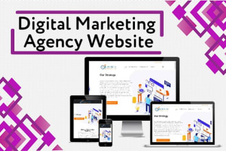 design a modern digital marketing agency website