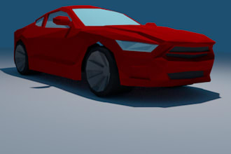 make low poly car models