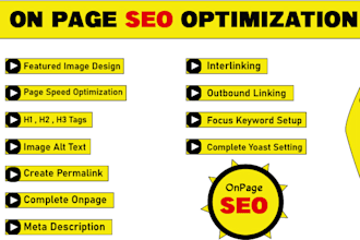 do complete onpage SEO optimization and optimization services for google rank