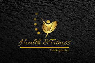design nutrition, health and fitness logo