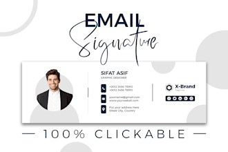 create a clickable HTML email signature
