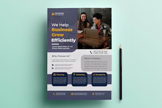 design professional business flyer bifold trifold brochure flyer corporate flyer