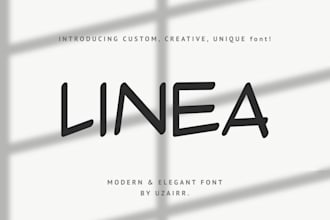 design a unique custom font