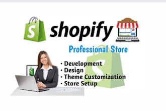set up shopify website and shopify store