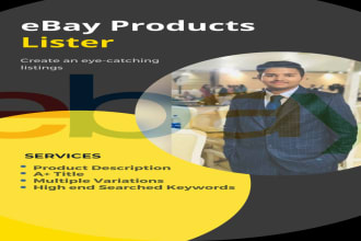 do your ebay listing, ebay seo listing, ebay lister