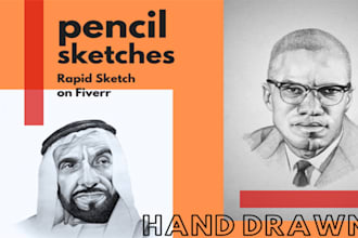 draw realistic pencil drawing and make a time lapse video