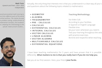 be your online math teacher