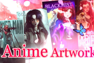 draw a cute anime illustration, portrait manhwa, manga profile photo fanart oc