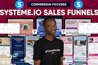 build systeme io landing page, systeme io sales funnel, systeme io funnel