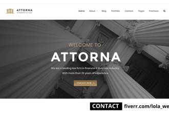 design legal, lawyer, attorney, law firm or legal website for you