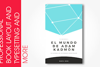 design a professional book cover, layout and typesetting