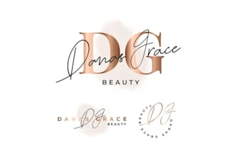 creative initial artistic monogram and lettering logo