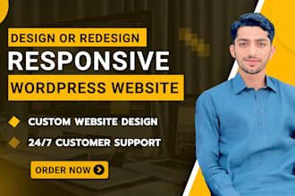 do clean, responsive, modern wordpress website design and redesign