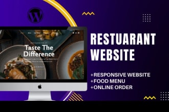 do restaurant website,cafe,catering website with online ordering,online payment