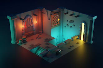 create any 3d models for games