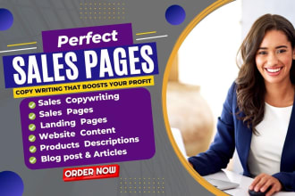 write sale pages that boost profit and sales page copywriter