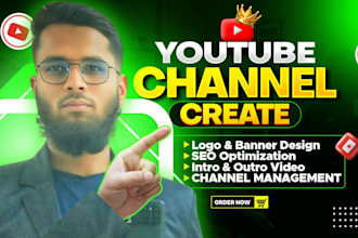 create and set up professional branding youtube channel and video SEO