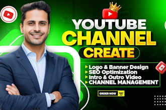 create and set up branding youtube channel with amazing SEO