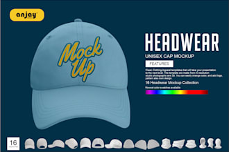 design a custom cap and hat mockup with your details