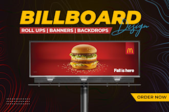 do retractable rollup banner, billboard, signage, backdrop designs